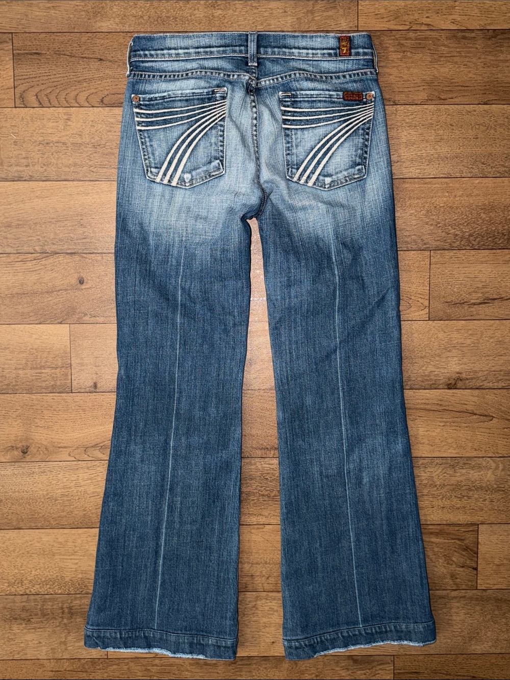 7 For All Mankind Size 27 Dojo Jeans Made In USA Sexy Denim Coastal Cowgirl Farm